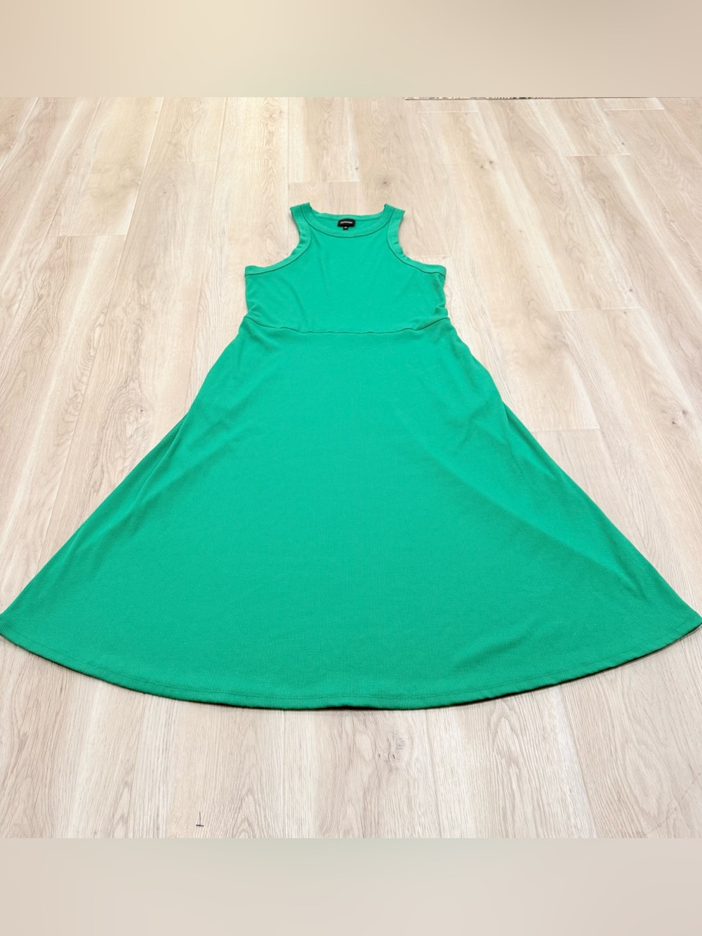 Who What Wear Kelly Green Sleeveless A-Line Dress Size Large